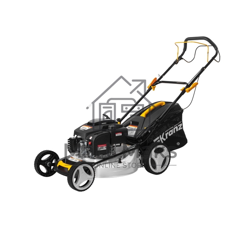 Газонокосилка бензиновая Kranz KR-510SP самоходная, 200 см3, 51 см