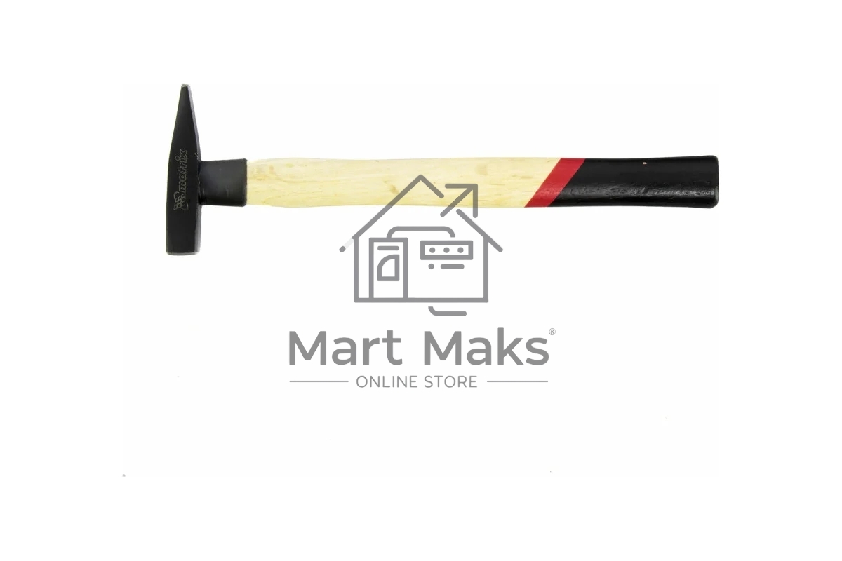 Молоток Matrix слесарный, 100 г, квадратный боек, деревянная рукоятка
