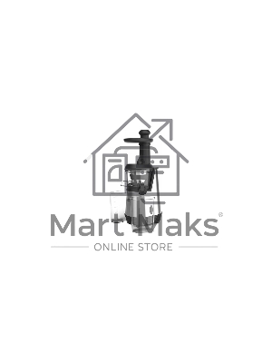 Соковыжималка BQ J2003 чёрный/стальной, шнековая вертикальная, 200 Вт, 600 мл, электронное, реверс