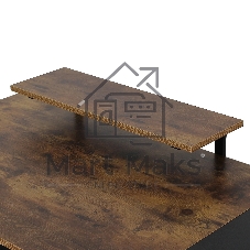 Стол для компьютера Eureka ZX-SS120B-RBB столешница МДФ коричневый каркас черный