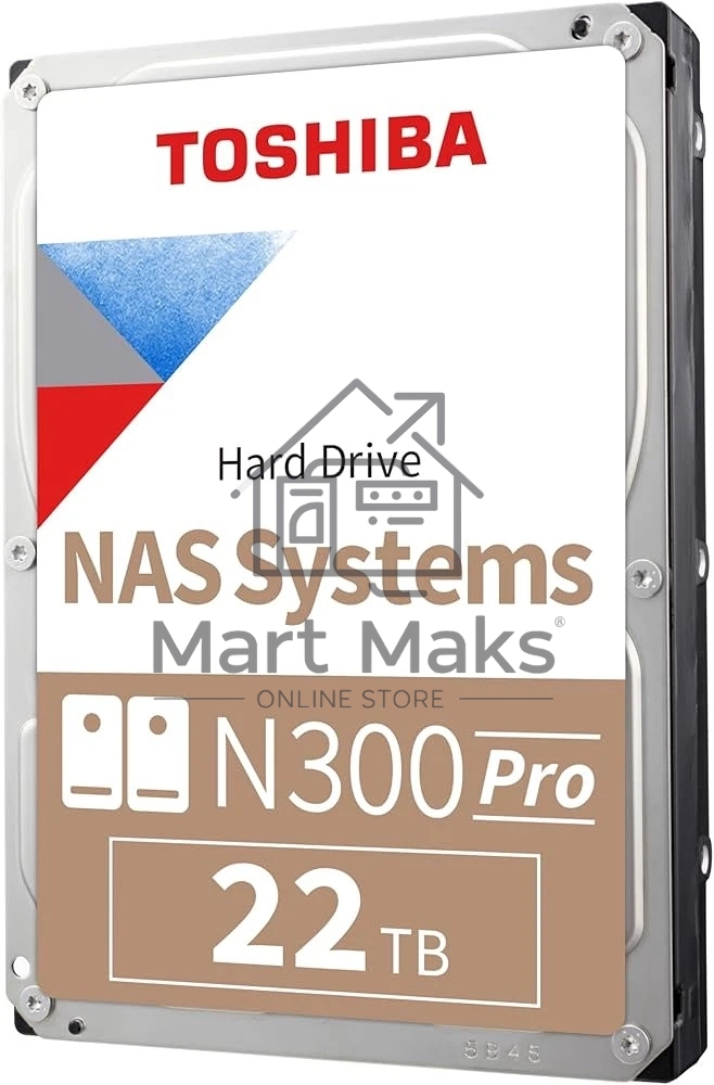 Жесткий диск HDD Toshiba N300 Pro 22Tb 7200rpm SATA-III 1024Mb 3.5