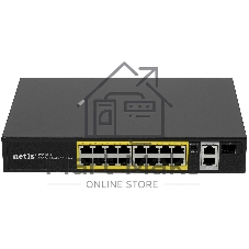 Коммутатор Netis P116GH, 16×100 Мбит/с PoE+ + 2×1 Гбит/с + 1×1 Гбит/с SFP, неуправляемый