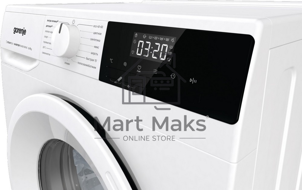 Стиральная машина Gorenje W2NHPI72SCSIRV белый загрузка фронтальная 7 кг, 1200 об/мин., класс: А