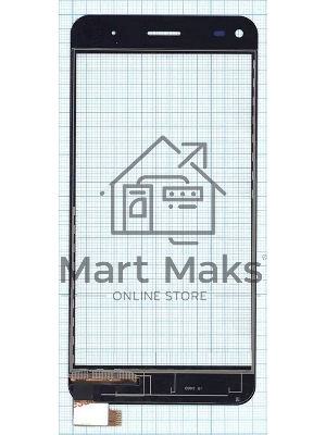 Сенсорное стекло (тачскрин) для Fly FS507 Cirrus 4, черное