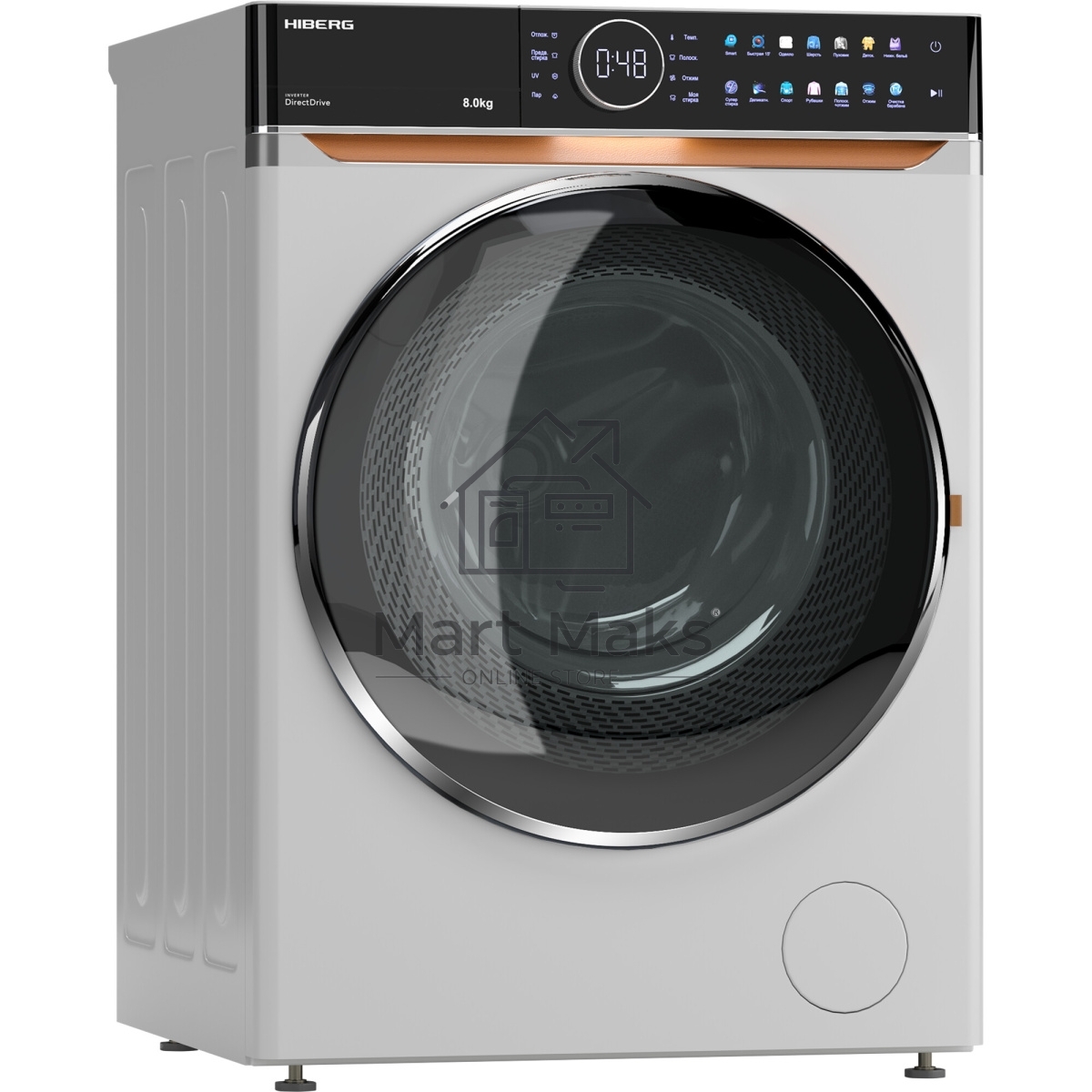 Стиральная машина HIBERG i-DDQ10 - 814 W белый загр. фронтальная макс.: 8 кг 1400 об/мин класс: А+++