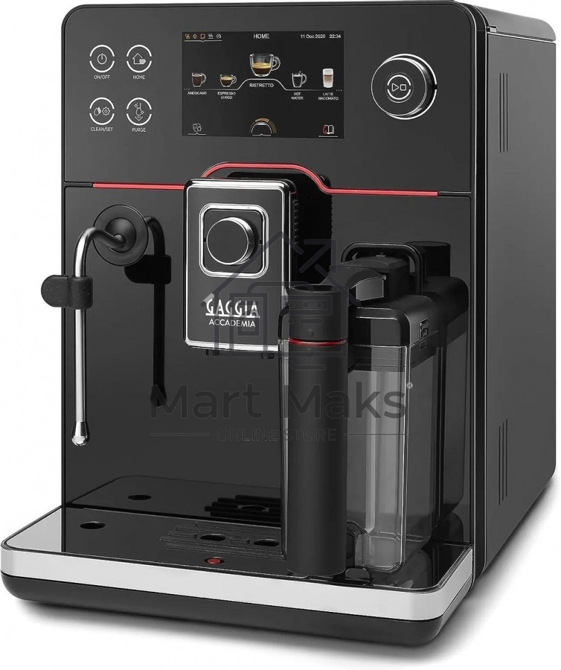 Кофемашина автоматическая Gaggia RI9781/01 NEW ACCADEMIA GLASS черный, молотый/зерновой, 1.6 л, 1900 Вт, 15 Бар