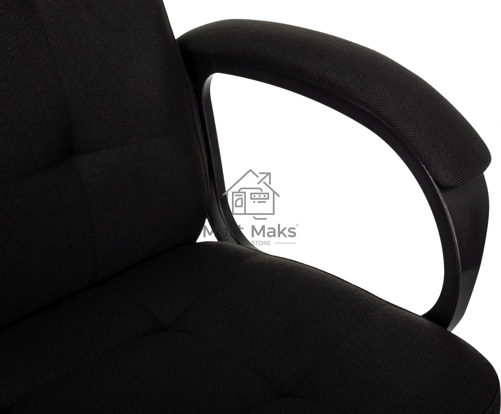 Кресло руководителя Бюрократ CH 002 Fabric 3C11 черный, крестов. пластик
