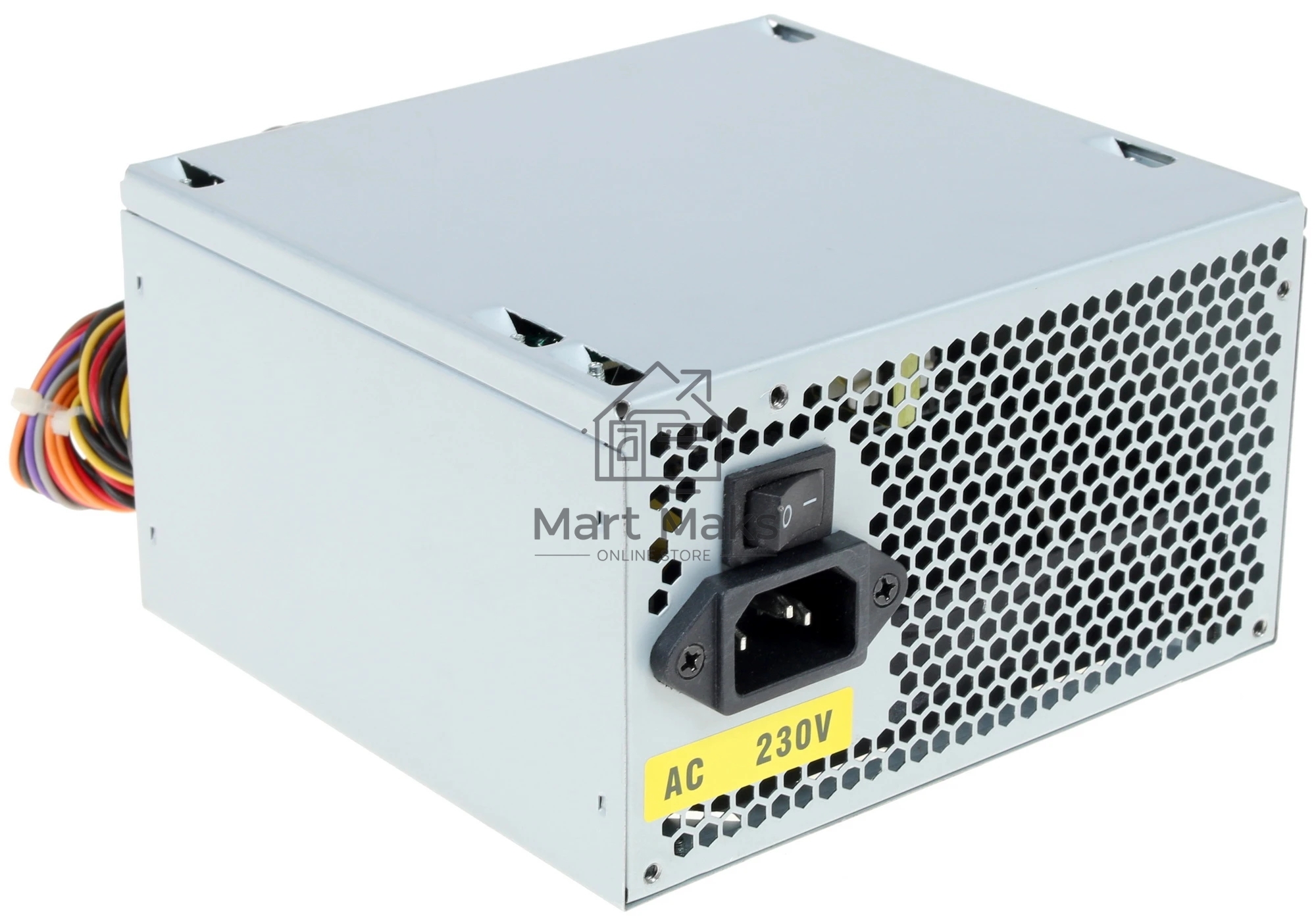 Блок питания FoxLine 450W FL450S 450W, NOPFC, 120FAN, 3xSATA, 2xPATA, 1xFDD, 1xPCI-E, 24+4