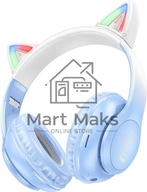 Беспроводные наушники HOCO (6931474795861) W42 Bluetooth 5.3 Blue