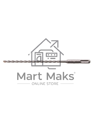 Бур по бетону Denzel двойная спираль, Cobalt W-tip, 6x210 мм, SDS PLUS