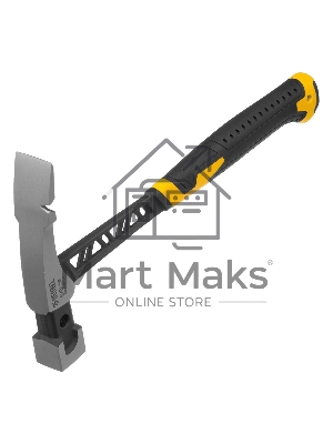 Молоток каменщика Denzel 680 г, цельнокованый, двухкомпонентная обрезиненная рукоятка