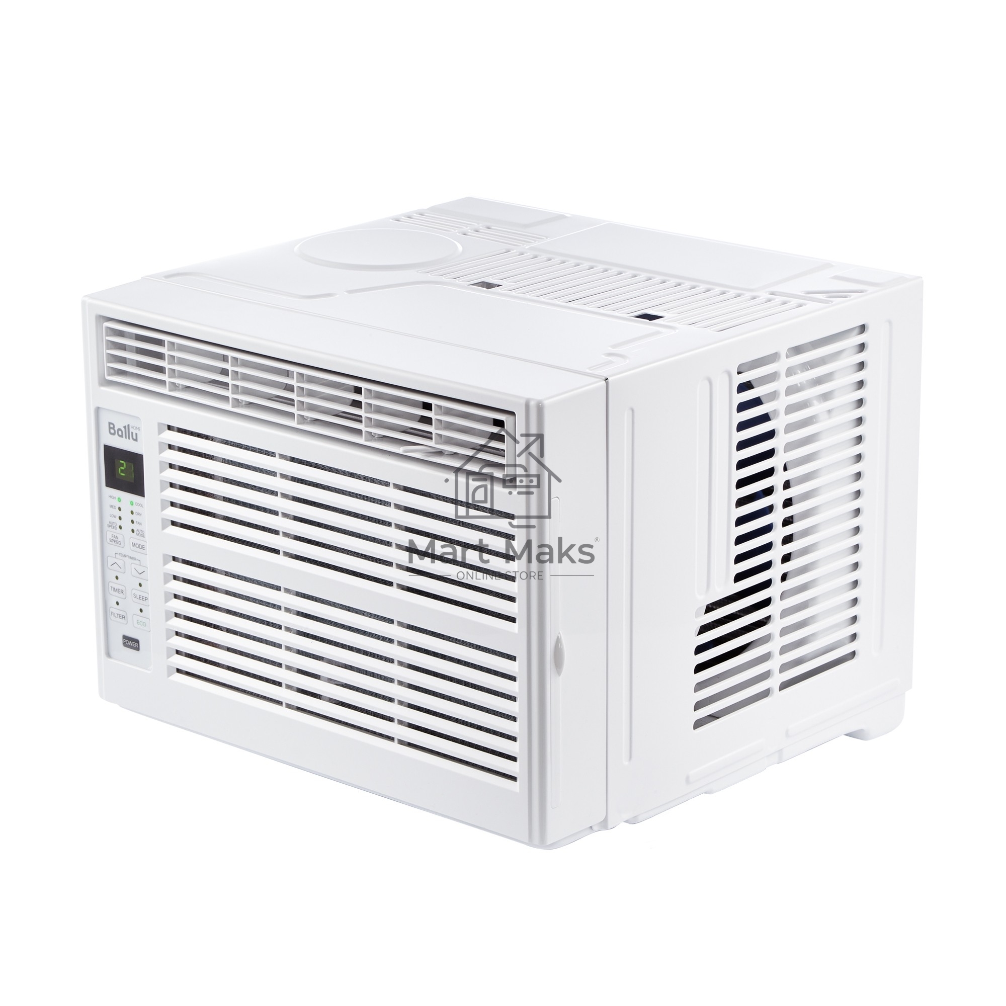 Кондиционер оконный Ballu BWC-05 AC 5000 BTU, 15 м², 46 дБ, охлаждение, осушение, белый