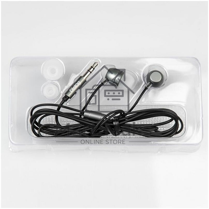 Наушники проводные Dialog EP-F57 серый, внутриканальные, Jack 3.5 мм