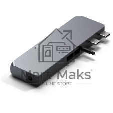 Док-станция Satechi ST-UCPHMIM, USB Type-C, USB 3.0/USB Type-C/RJ-45/Mini jack, USB