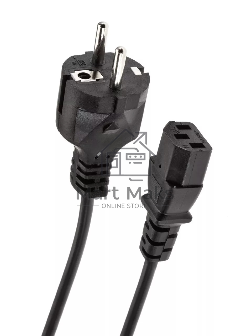 Кабель компьютер - розетка 3m 220V (Европейский стандарт) VCOM/TELECOM