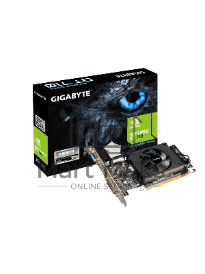Видеокарта Gigabyte GV-N710D3-2GL RTL GT710, 2Gb, 64bit, DDR3, D-Sub, DVI, HDMI, PCI-E