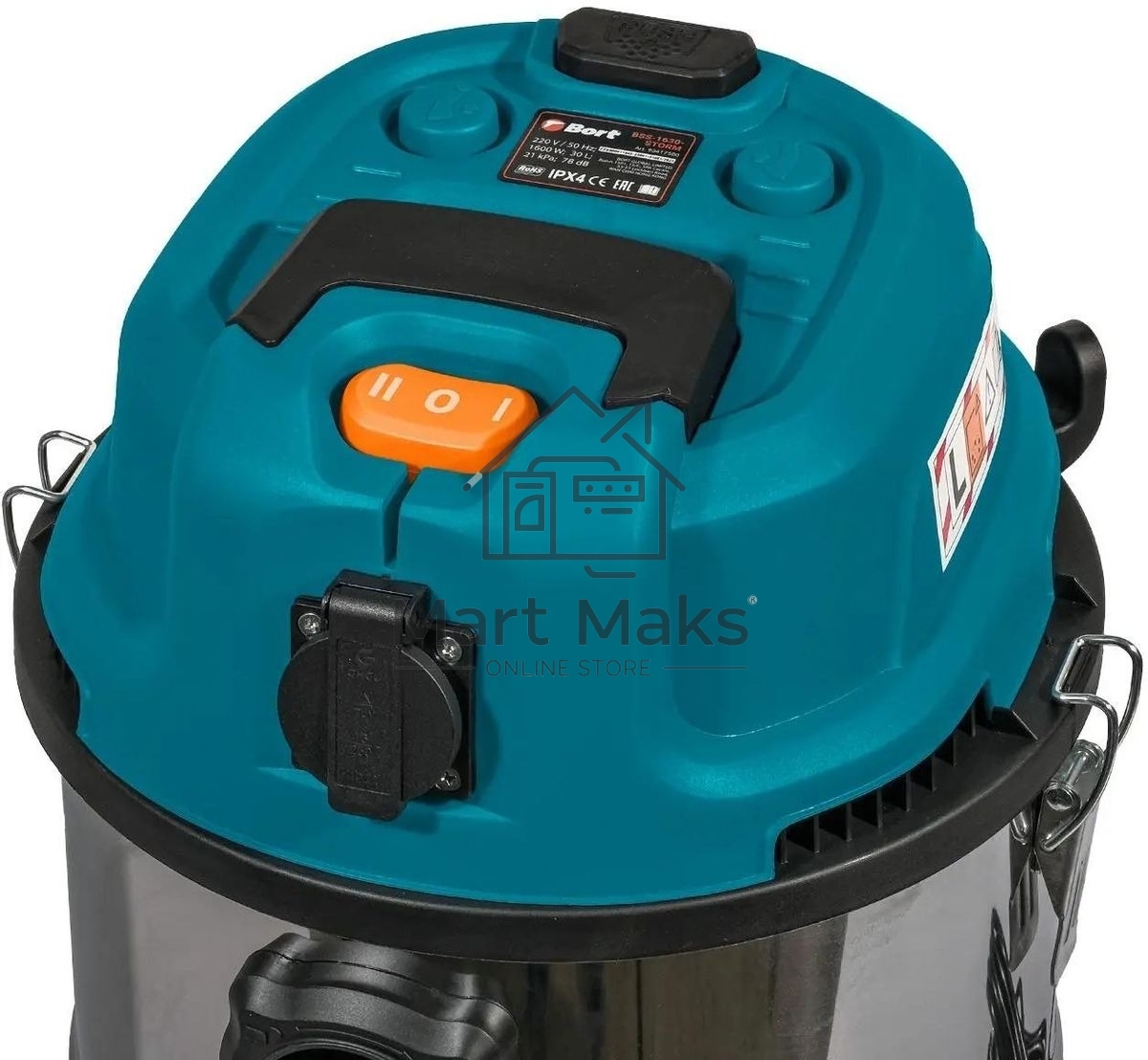 Строительный пылесос Bort BSS-1630-Storm 1600Вт (уборка: сухая/влажная) синий