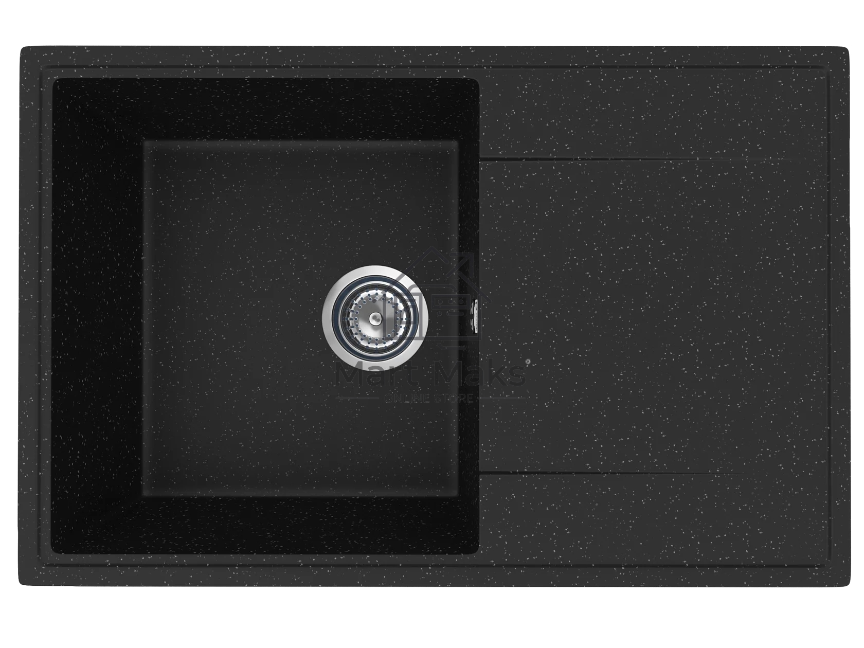 Мойка кухонная PRACTIK PR-M 735-004 черный оникс