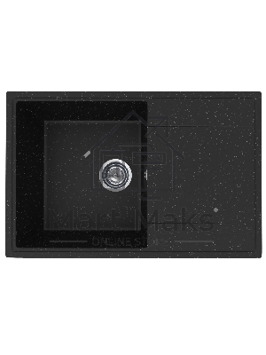 Мойка кухонная PRACTIK PR-M 735-004 черный оникс