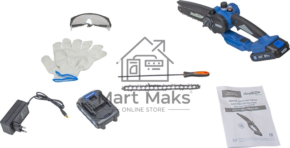 Пила аккумуляторная бесщеточная REDBO ONS-21/6BL синий/черный 28236