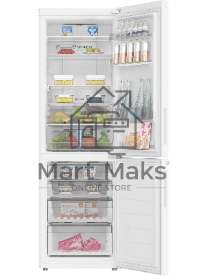 Холодильник Haier C2F619CWU1 белый двухкамерный 256/108л морозилка снизу, No Frost