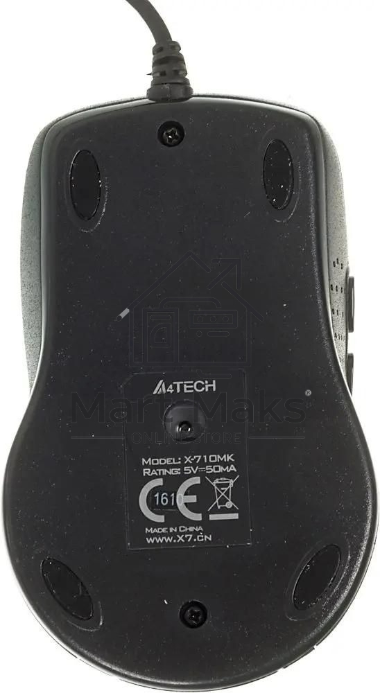 Мышь проводная A4Tech X-710MK черный, 2000 dpi, USB, кнопки - 7