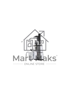 Соковыжималка BQ J2004 чёрный/серебристый, шнековая вертикальная, 200 Вт, 900 мл, электронное, реверс