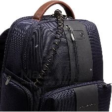 Рюкзак мужской Piquadro Brief2 CA4439BR2BM/BLUCU темно-синий/коричневый нейлон/натур.кожа