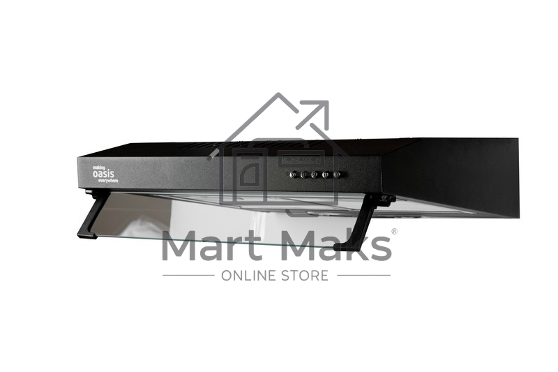 Вытяжка подвесная Oasis UP-50B черный, 50 см, 450 куб. м/ч, 44 дБ