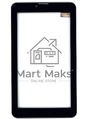 Сенсорное стекло (тачскрин) для Irbis TZ53, черное с рамкой