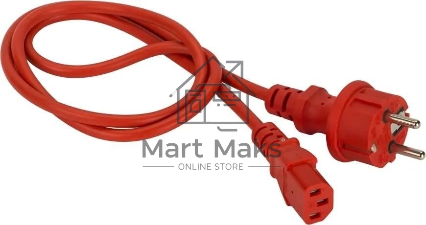 Шнур питания Lanmaster LAN-PP13/SH-0.5-RD C13-Schuko проводник.:3x0.75мм2 0.5м 220В 10А (упак.:1шт) красный