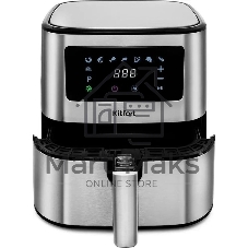 Аэрогриль Kitfort KT-2228 серебристый, 1700 Вт, 5.5 л, сенсор, 9 программ