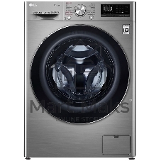 Стиральная машина LG F4V5RGP2T серебристая, загрузка фронтальная 10.5 кг, 1400 об/мин, класс A