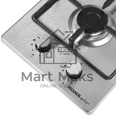 Газовая варочная поверхность HOMSair HGS323GCS, 2 конфорки, нержавеющая сталь, 4300 Вт
