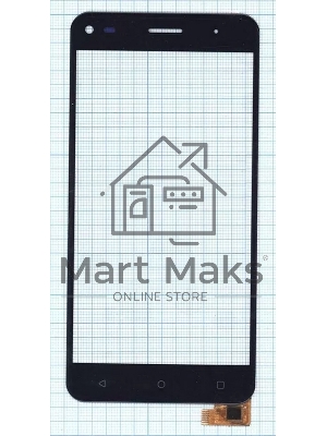 Сенсорное стекло (тачскрин) для Fly FS507 Cirrus 4, черное