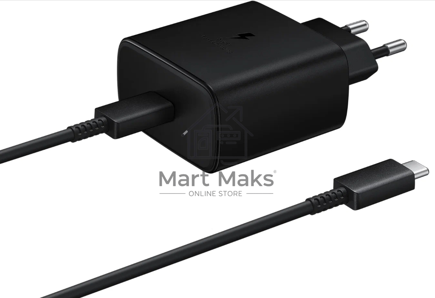 Блок питания (сетевой адаптер) Amperin USB-А, USB-C (YDS-TC045-011) 45W, черный