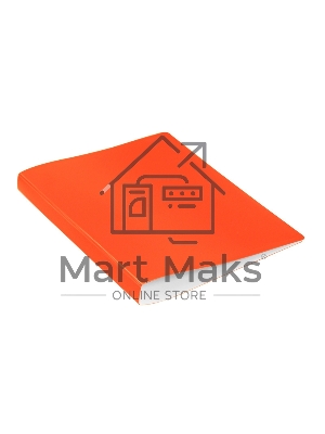 Папка с металлическим пружинным скоросшивателем Бюрократ Double Neon DNE07POR A4, пластик, 0.7мм корешок 27мм, карман продольный внутренний, оранжевый