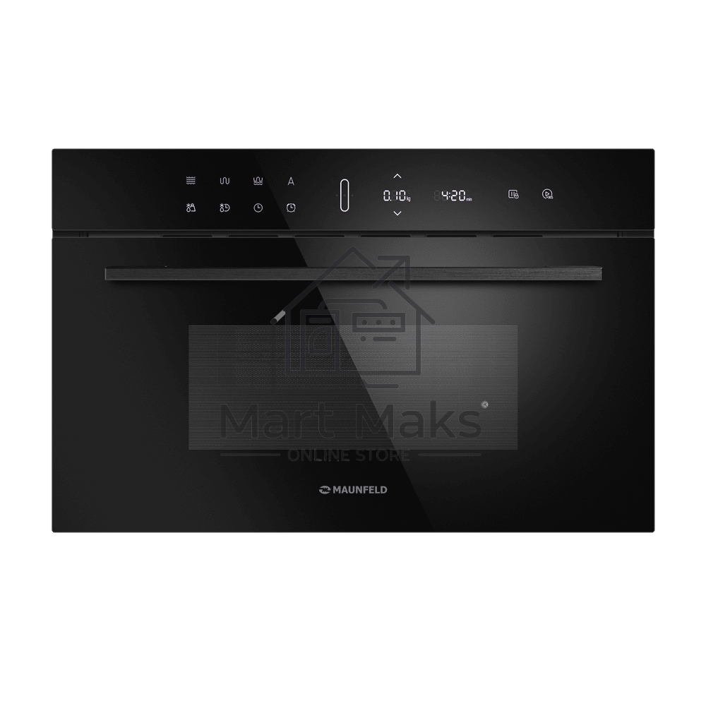 Микроволновая печь встраиваемая Maunfeld MBMO349DGB черный, 34 л, 1450 Вт, переключатели - сенсор