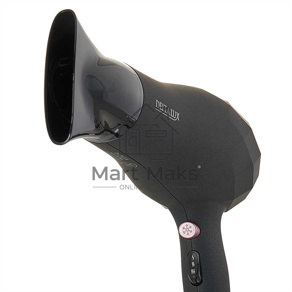 Фен Delta LUX DL-0941 черный с розовым