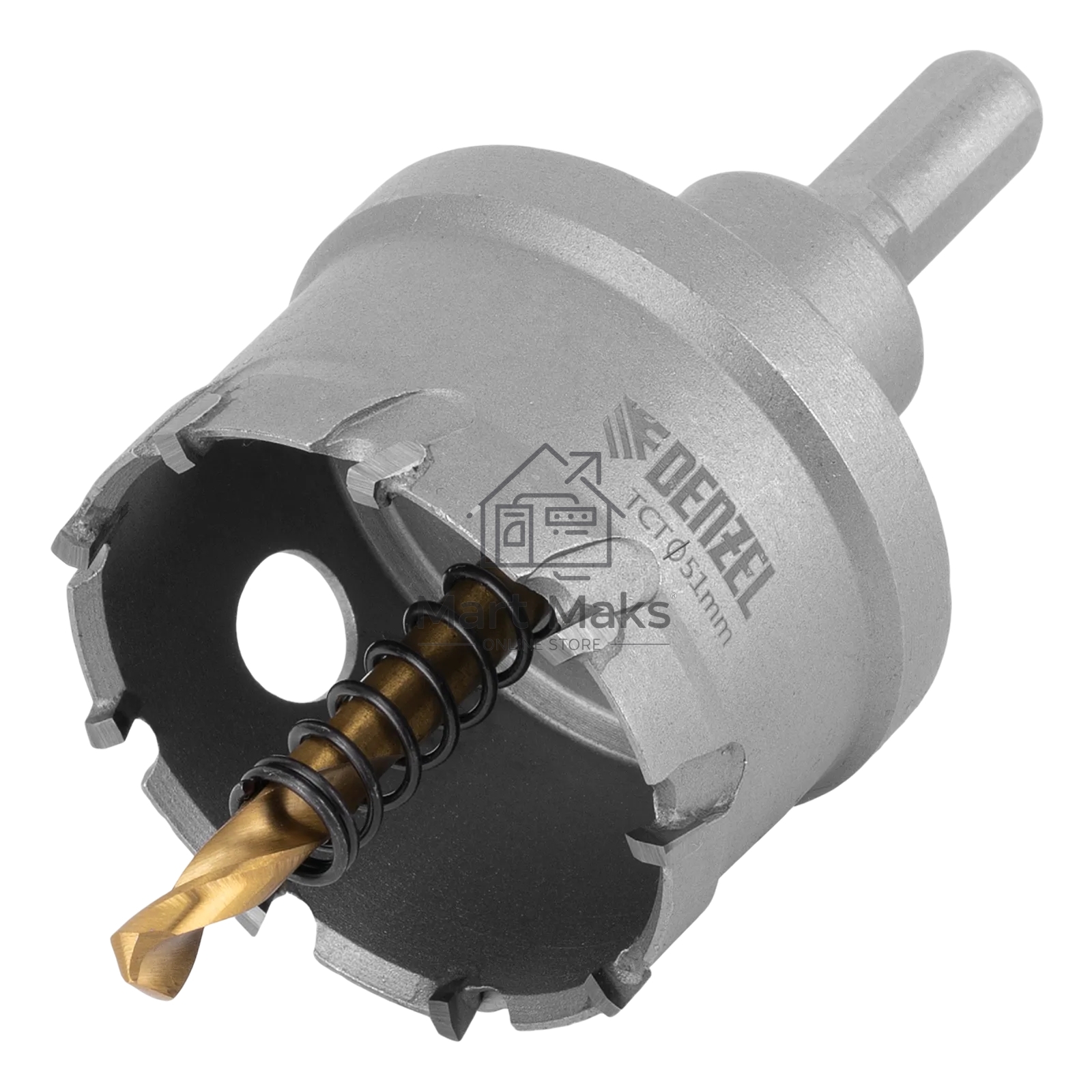 Коронка по металлу Denzel твердосплавная, 51 мм