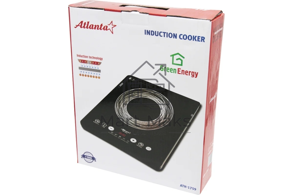Плита настольная индукционная Atlanta ATH-1759 черный