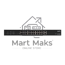 Коммутатор Бастион SKAT PoE-24E-2G v.2, 24×100 Мбит/с PoE++ + 2×1 Гбит/с Uplink, неуправляемый