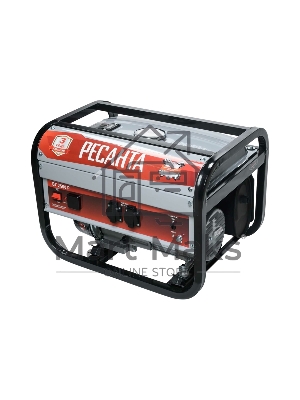 Электрогенератор бензиновый Ресанта БГ 2500 Р, 2.2 кВт, 66 дБ, 39.8 кг