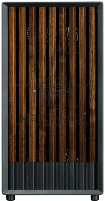 Компьютерный корпус Zalman P10 NAMU, MATX, BLACK, WINDOW, FRONT COVER WALNUT, 2x3.5