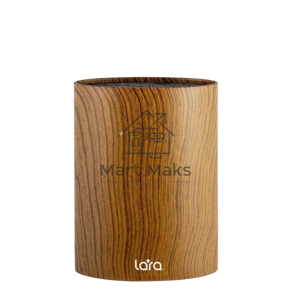 Подставка для ножей универсальная LARA LR05-101 Wood овальная Soft touch полипропилен