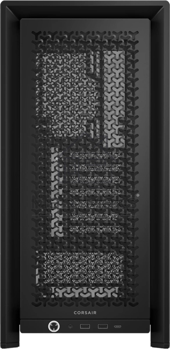 Компьютерный корпус без блока питания Corsair Frame 4000D, Midi-Tower, TG, no fan, 2xUSB-A 3.2, 1xUSB 3.2 Type-C, E-ATX, ATX, mATX, mITX черный