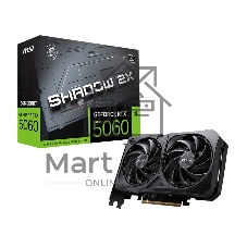 Видеокарта MSI RTX 5060 8G SHADOW 2X/RTX 5060, HDMI, DP*3, 8G, D7