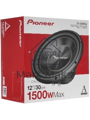 Сабвуфер автомобильный Pioneer TS-A300S4 500Вт пассивный (30 см/12
