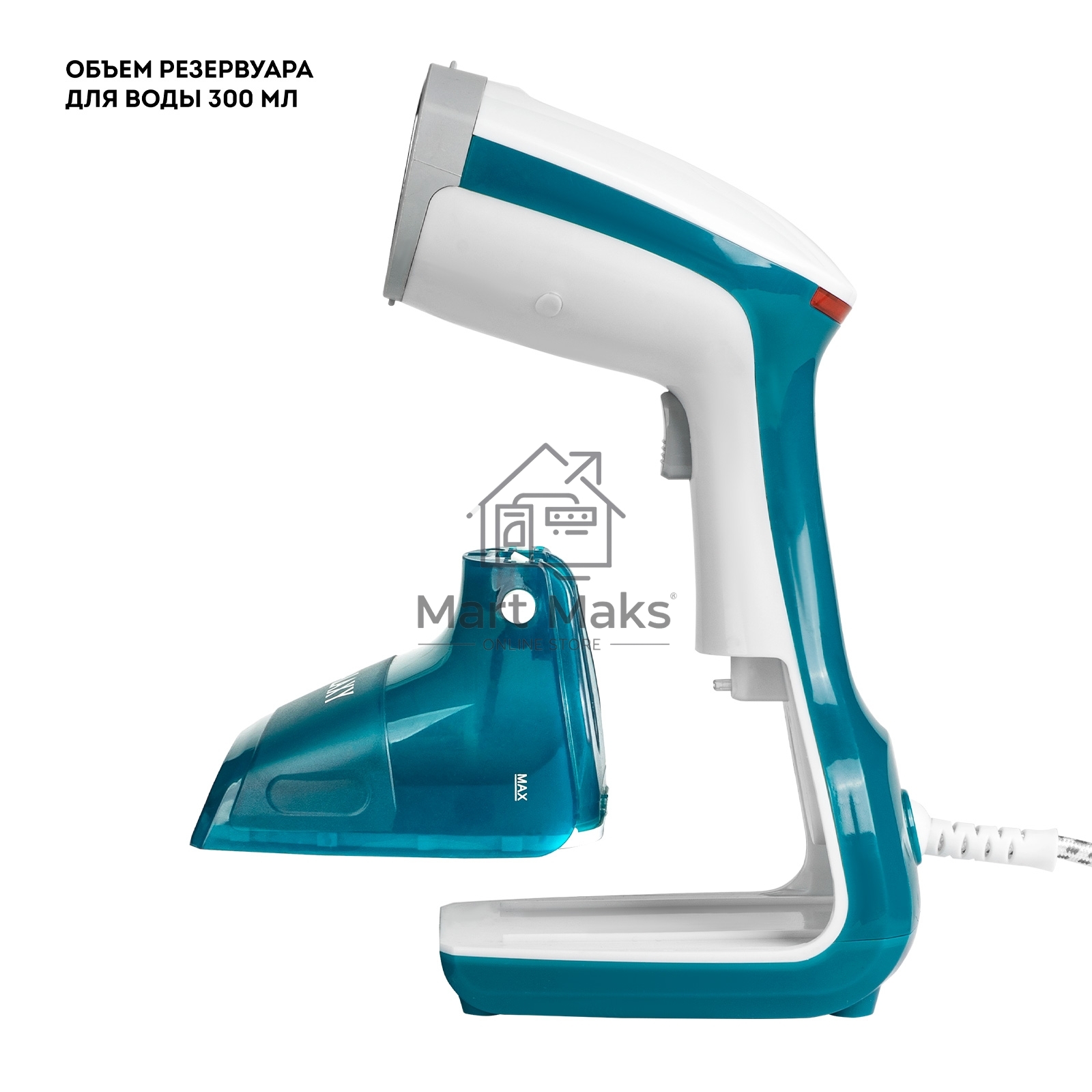 Отпариватель Galaxy Line GL 6192 зеленый/белый, 1000 Вт, 25 г/мин, 300 мл