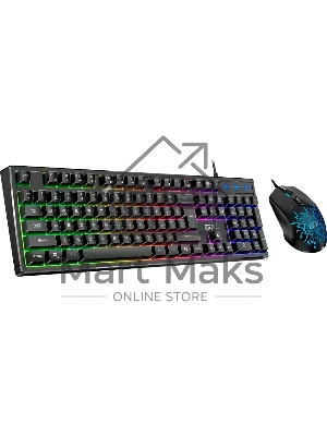 Комплект клавиатура+мышь Genius Scorpion KM-GX3 проводной, USB, 2400 DPI, черный